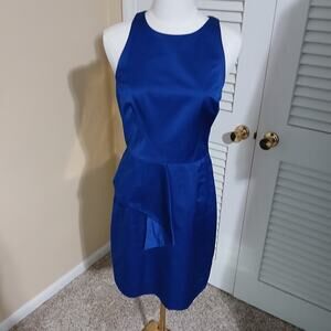 An Original Milly of New York Sz 10 Royal Blue Sleeveless Sheath Designer Dress
